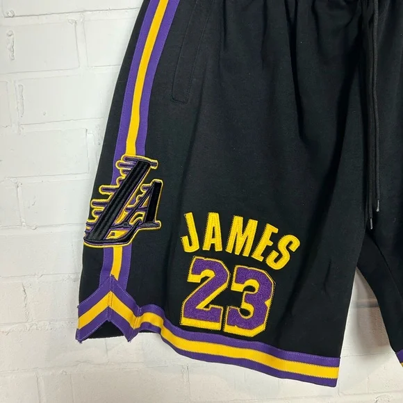LeBron James LA Lakers Pro Standard Official Merch Athletic Shorts - Picture 2 of 5